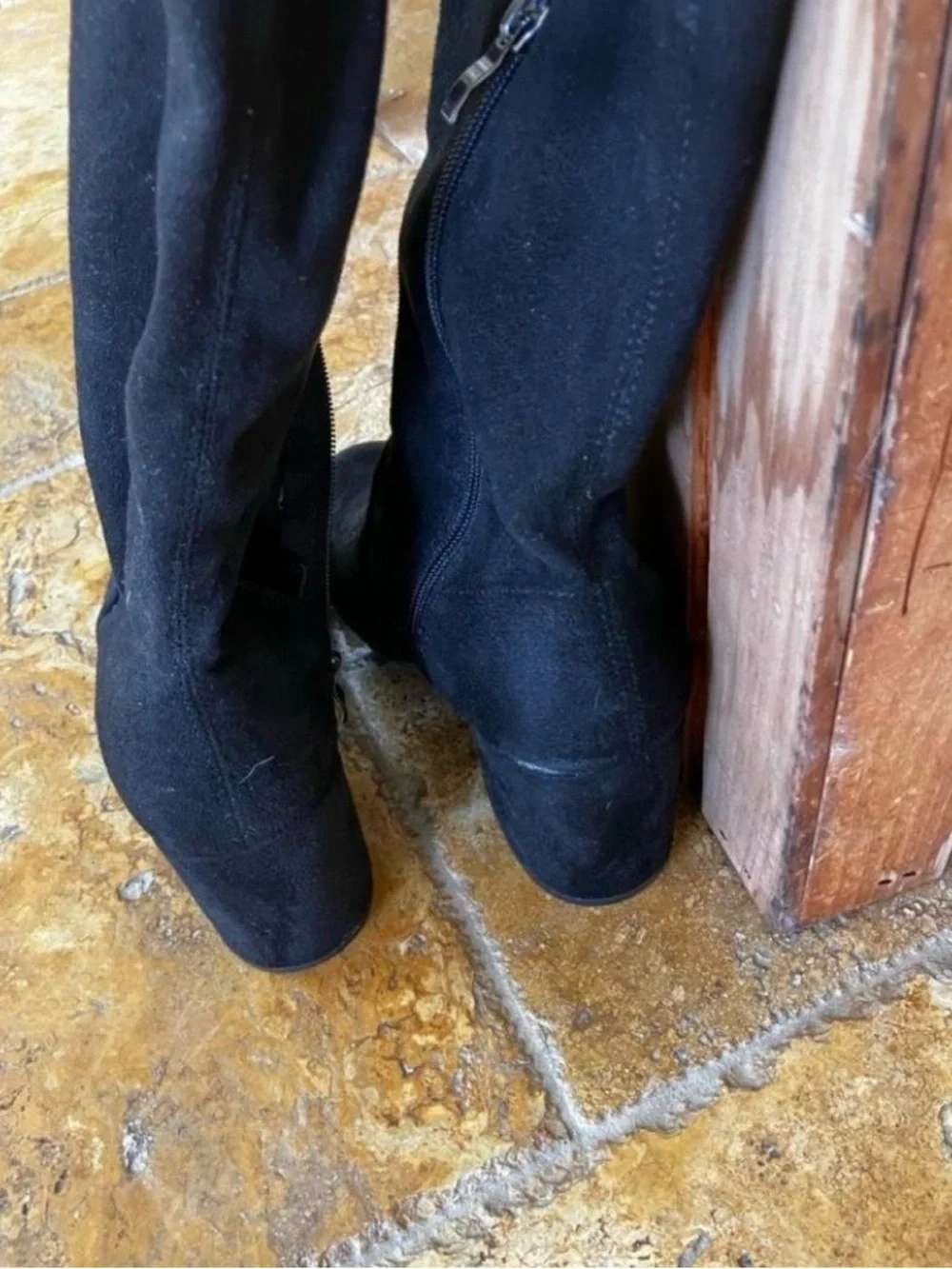 Catherine Malandrino Thigh High faux suede boots Size 8